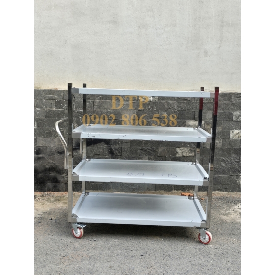 |XE ĐẨY 4 TẦNG INOX